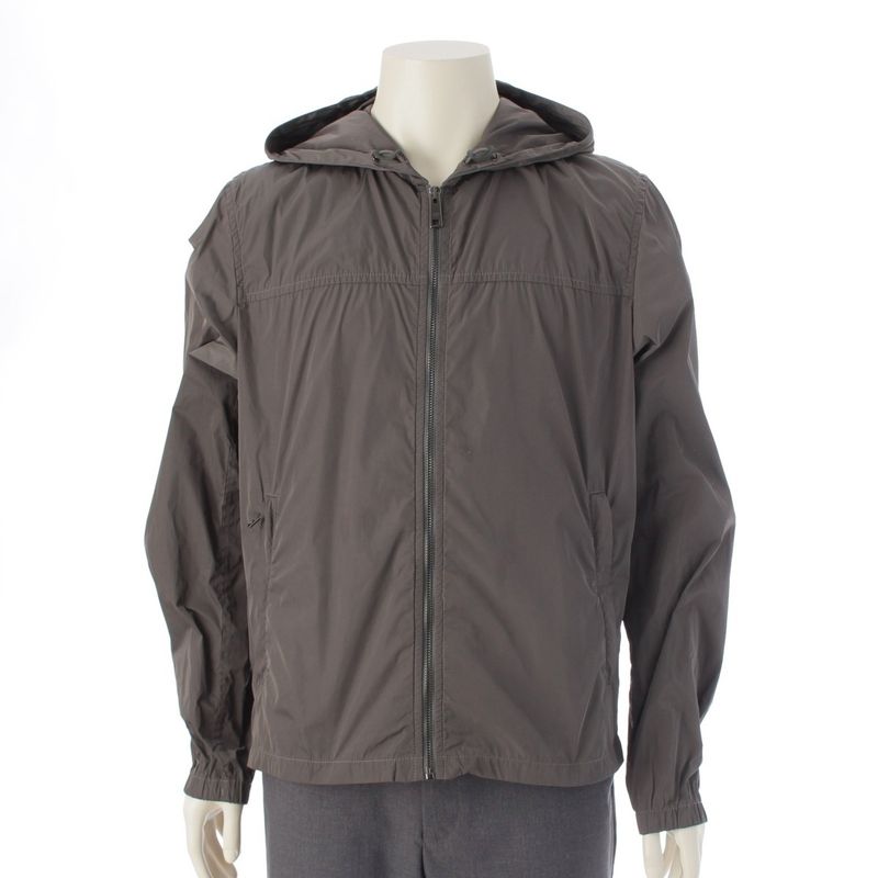 Prada '15 Zip Up Hooded Jacket Hoodie Gray 50