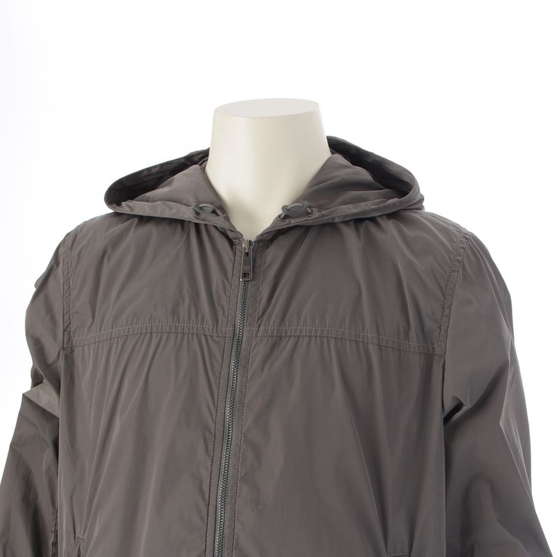 Prada '15 Zip Up Hooded Jacket Hoodie Gray 50