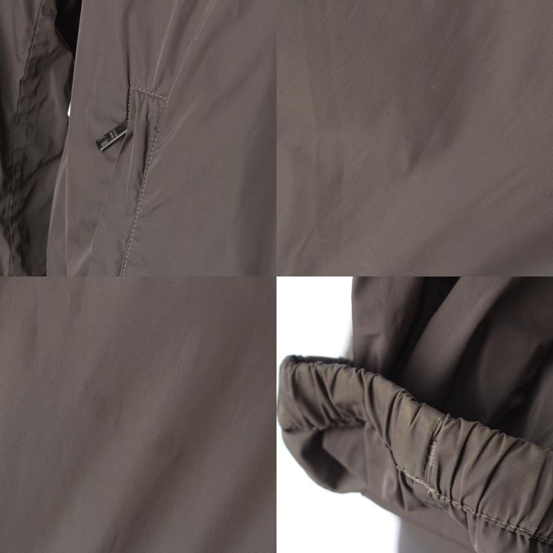 Prada '15 Zip Up Hooded Jacket Hoodie Gray 50