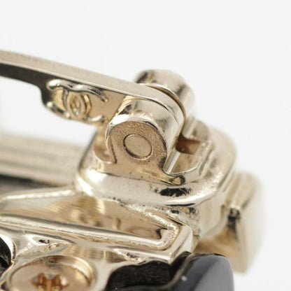 Chanel B23C Metal Resin Costume Pearl Matelasse Bag Hanger Coco Mark J Brooch