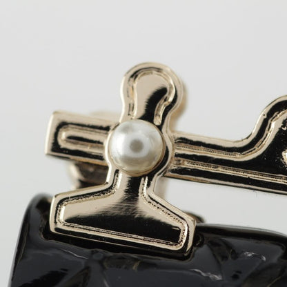Chanel B23C Metal Resin Costume Pearl Matelasse Bag Hanger Coco Mark J Brooch