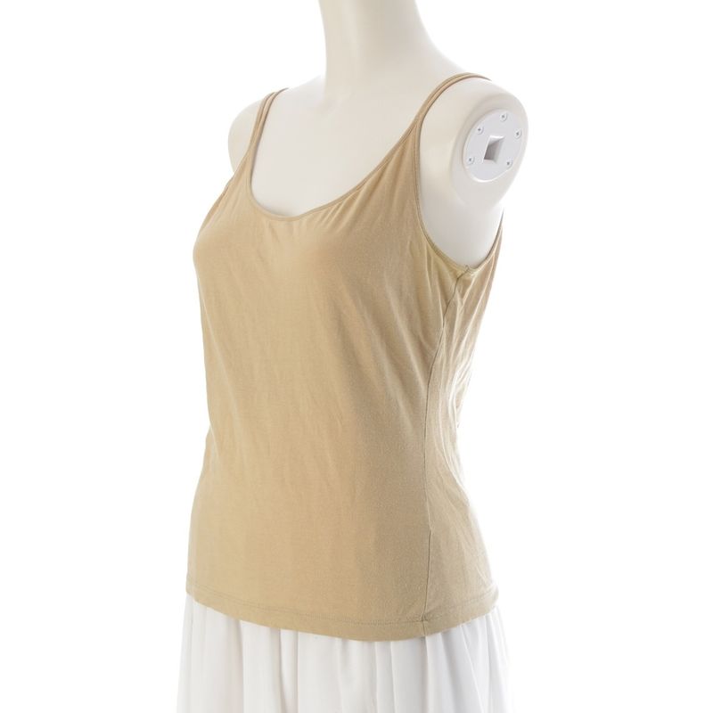 Prada 90-00s Archive Y Lace Camisole Top Beige M