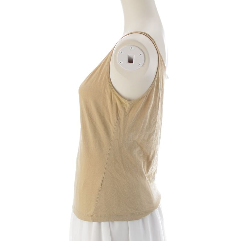 Prada 90-00s Archive Y Lace Camisole Top Beige M