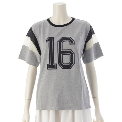 Celine 23SS Cotton Mesh Logo 16 Sez Short Sleeve T-shirt Top 2x477671q Gray XS