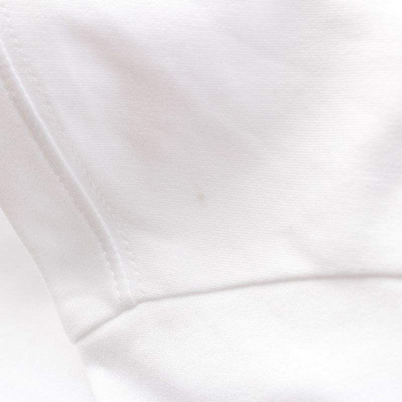 Prada Cotton Triangle Logo Cotton Cool Neck Short Sleeve Tee Ujn861 White M