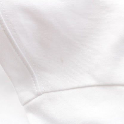 Prada Cotton Triangle Logo Cotton Cool Neck Short Sleeve Tee Ujn861 White M