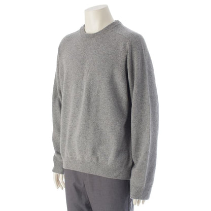 Celine Triomphe Cashmere Cool Neck Knit Sweater 2ad3x384d Grey XXL