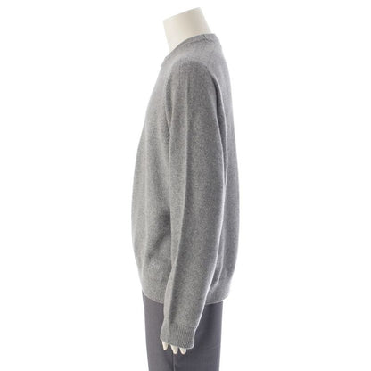 Celine Triomphe Cashmere Cool Neck Knit Sweater 2ad3x384d Grey XXL