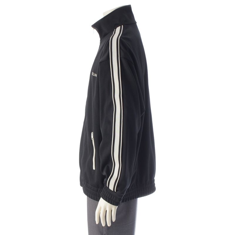 Celine 2024 Logo Track Jacket Jersey 2y490121o Black XL