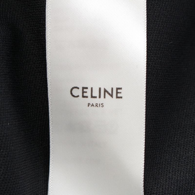 Celine 2024 Logo Track Jacket Jersey 2y490121o Black XL