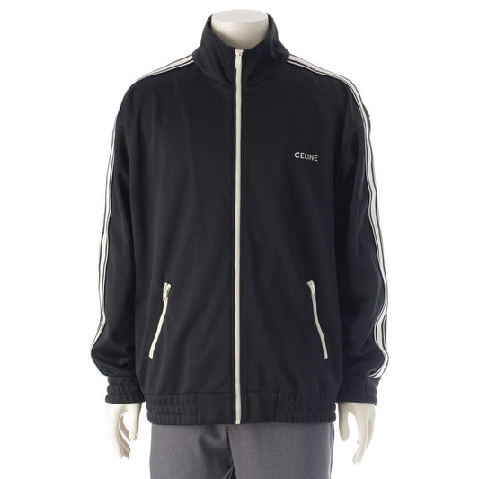 Celine 2024 Logo Track Jacket Jersey 2y490121o Black XL