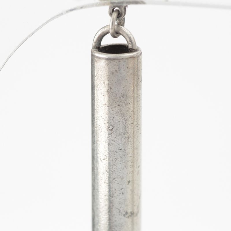 Chanel Sv925 Coco Mark Logo Earrings Silver