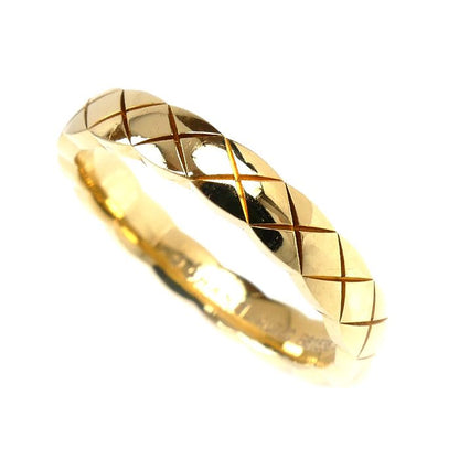 Chanel 18K Yellow Gold Yellow Gold Coco Crush Ring J11794 9.5 Size 50 3.8g
