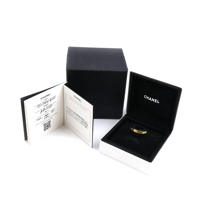 Chanel 18K Yellow Gold Yellow Gold Coco Crush Ring J11794 9.5 Size 50 3.8g