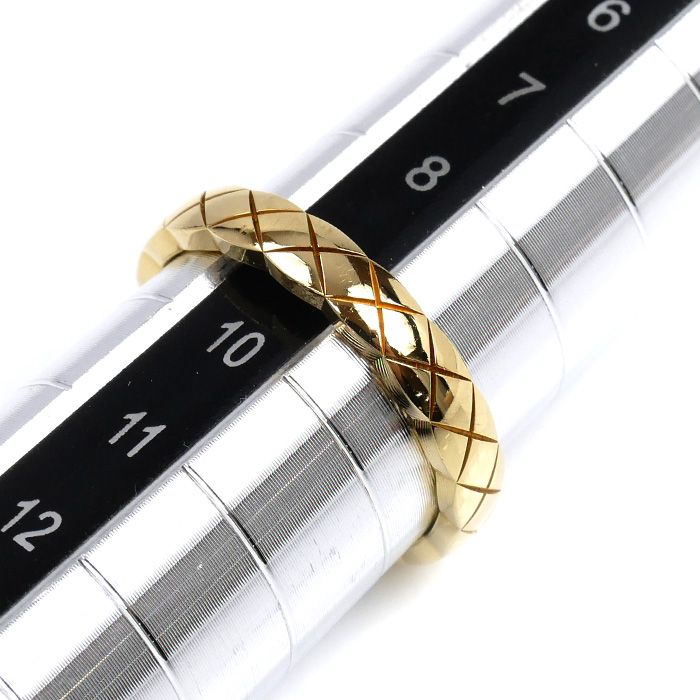 Chanel 18K Yellow Gold Yellow Gold Coco Crush Ring J11794 9.5 Size 50 3.8g