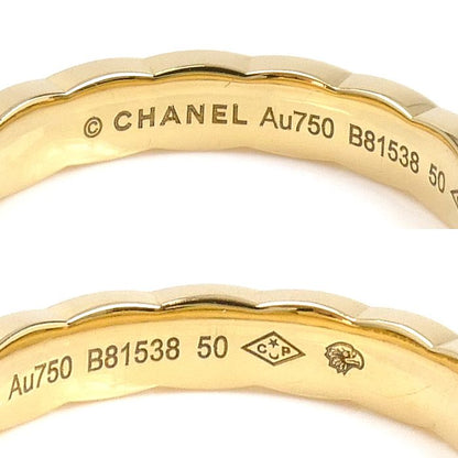 Chanel 18K Yellow Gold Yellow Gold Coco Crush Ring J11794 9.5 Size 50 3.8g