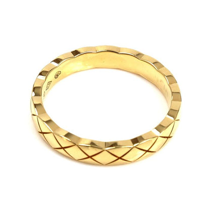 Chanel 18K Yellow Gold Yellow Gold Coco Crush Ring J11794 9.5 Size 50 3.8g