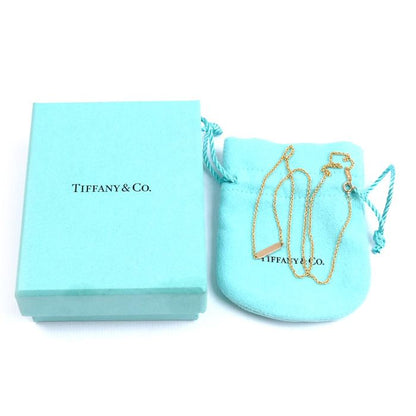 Tiffany & Co 18K Pink Gold Pink Gold Tag Chain Mini Necklace 4.3g 46cm (18.11in)