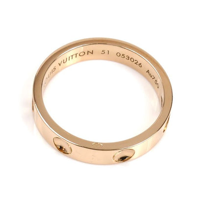 Louis Vuitton 18K Pink Gold Pink Gold Petite Berg Empreinte Ring - Ring #11 51