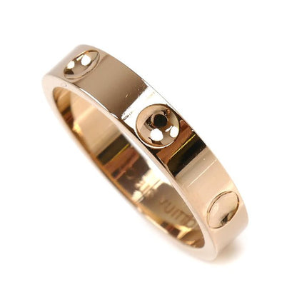 Louis Vuitton 18K Pink Gold Pink Gold Petite Berg Empreinte Ring - Ring #11 51