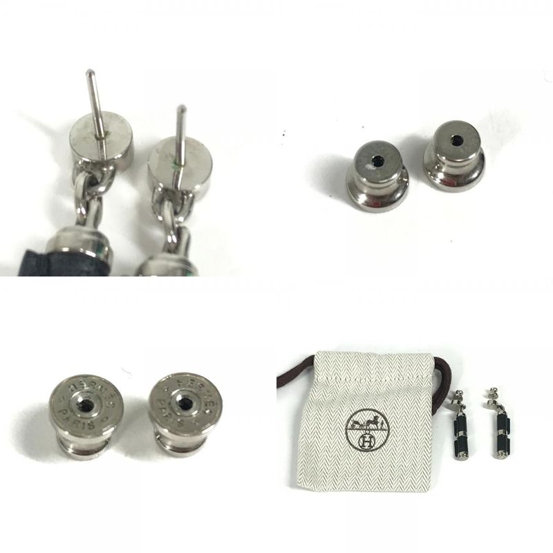 Hermes Earrings Charnière PM Charnière PM Swift Black