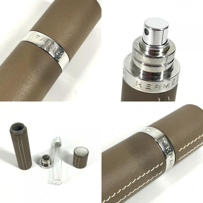 Hermes Accessory Case Atomizer Leather Etoupe Gray