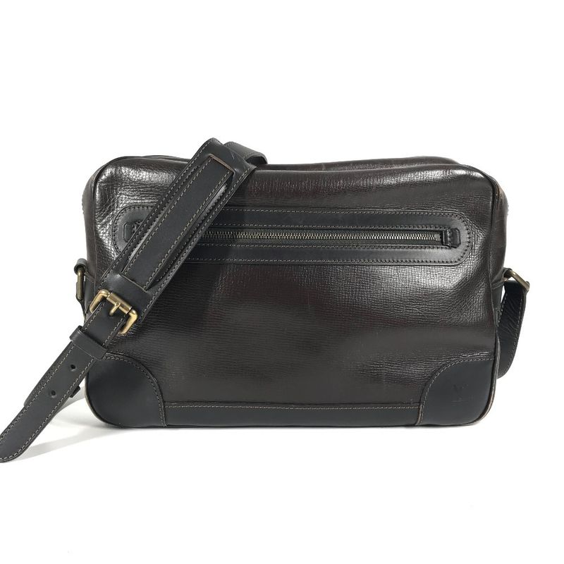 Louis Vuitton Shoulder Bag Reporter M95791 Utah Leather Cafe Brown