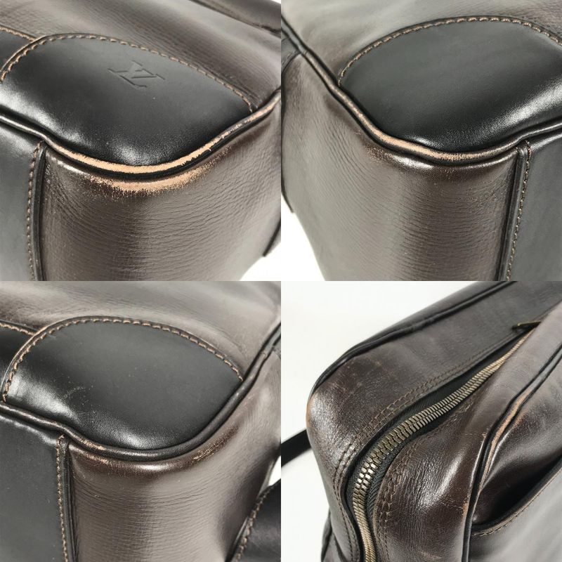 Louis Vuitton Shoulder Bag Reporter M95791 Utah Leather Cafe Brown