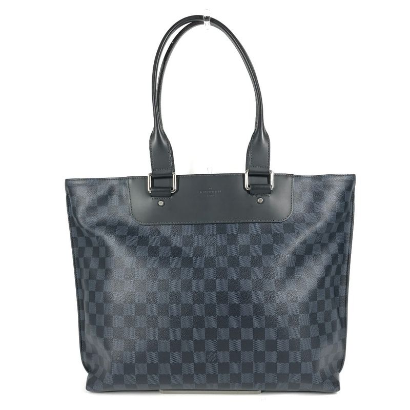 Louis Vuitton Shoulder Bag Cabas Voyage N41397 Damier Cobalt Canvas Navy