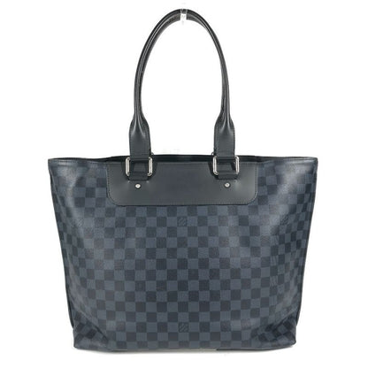 Louis Vuitton Shoulder Bag Cabas Voyage N41397 Damier Cobalt Canvas Navy