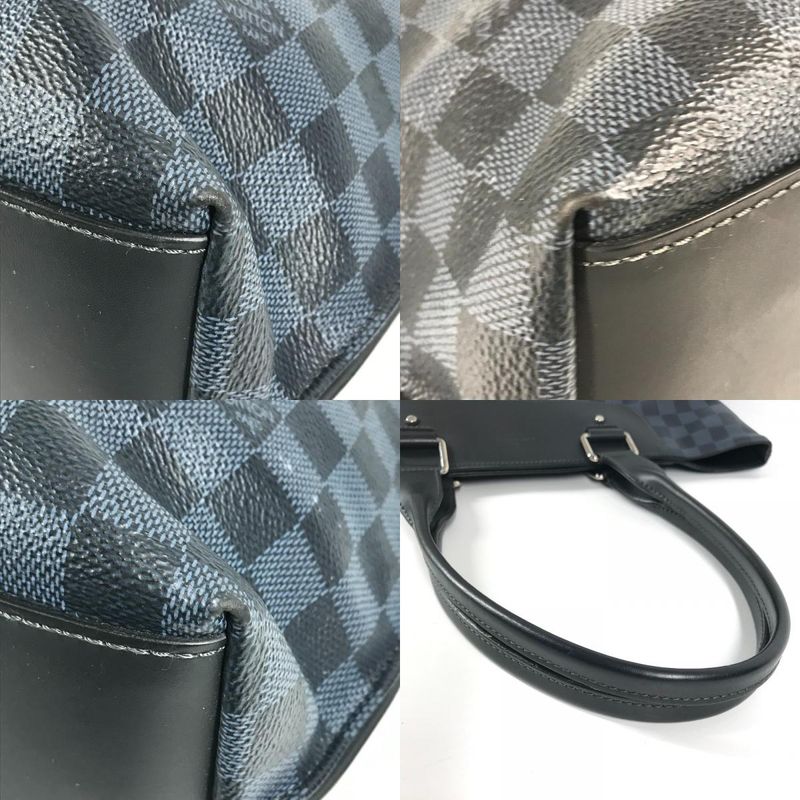 Louis Vuitton Shoulder Bag Cabas Voyage N41397 Damier Cobalt Canvas Navy