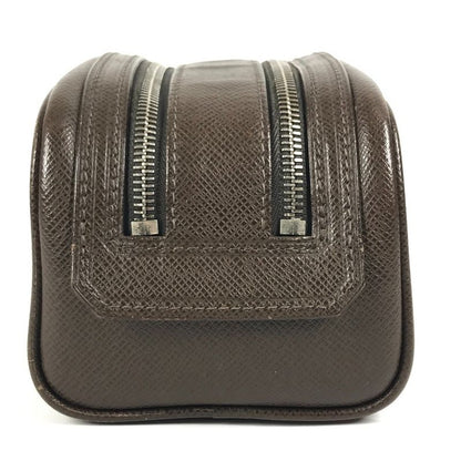 Louis Vuitton Second Bag Trousse Ivan M32498 Taiga Leather Grizzly Brown
