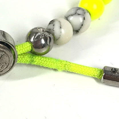 Louis Vuitton Bracelet Bra Scuff Monogram Beads M00510 Metal Yellow