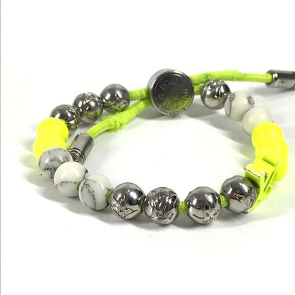 Louis Vuitton Bracelet Bra Scuff Monogram Beads M00510 Metal Yellow