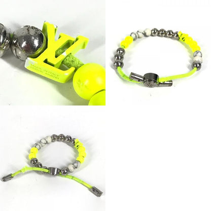 Louis Vuitton Bracelet Bra Scuff Monogram Beads M00510 Metal Yellow