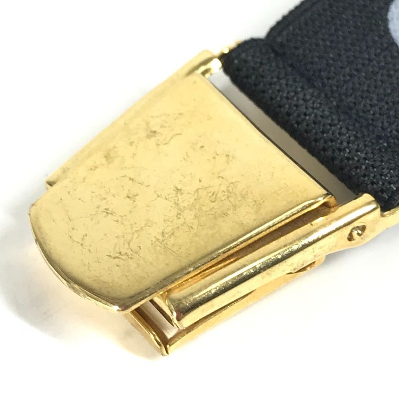 Chanel Bracelet Belt Armband Rubber Black