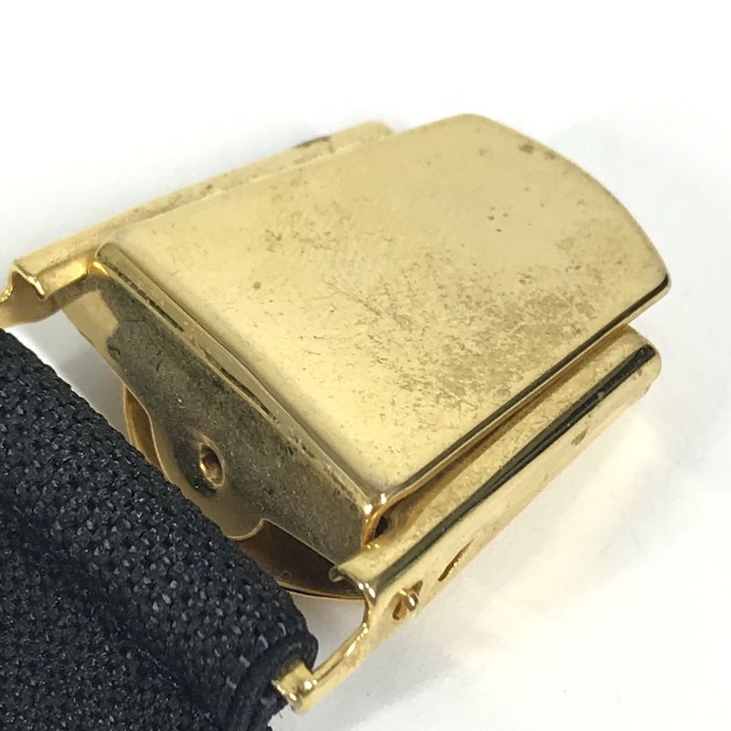 Chanel Bracelet Belt Armband Rubber Black