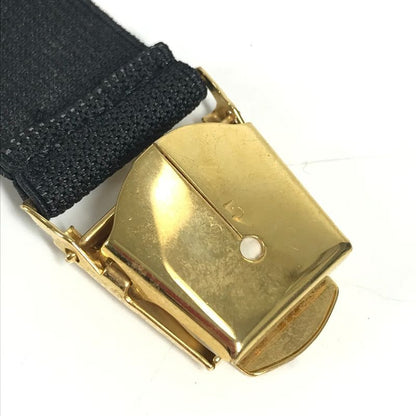 Chanel Bracelet Belt Armband Rubber Black