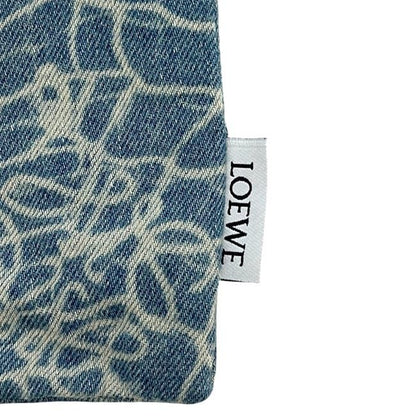 Loewe Drawstring Pouch Light Blue Paurazibiza Clutch Bag Denim
