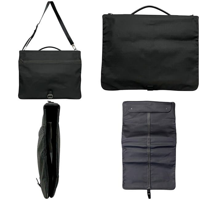 Loewe Garment Case Black Anagram Costume Bag Leather Preowned