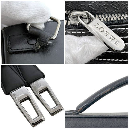 Loewe Garment Case Black Anagram Costume Bag Leather Preowned