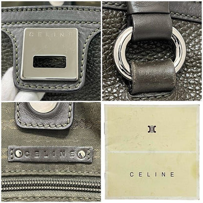 Celine Tote Bag Brown Excellent Condition Leather Preowned Celine