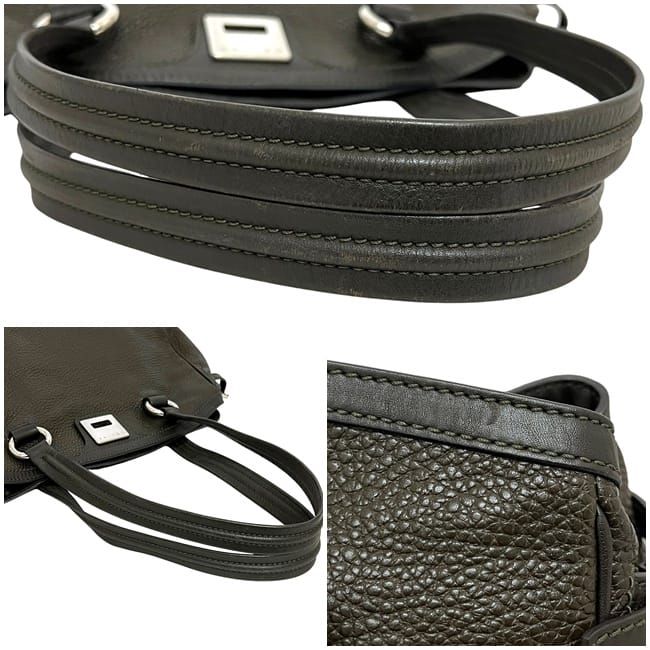 Celine Tote Bag Brown Excellent Condition Leather Preowned Celine