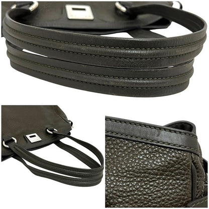 Celine Tote Bag Brown Excellent Condition Leather Preowned Celine