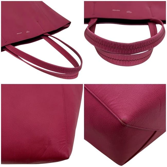 Celine Tote Cabas Phantom Small Pink Large Leather Preowned
