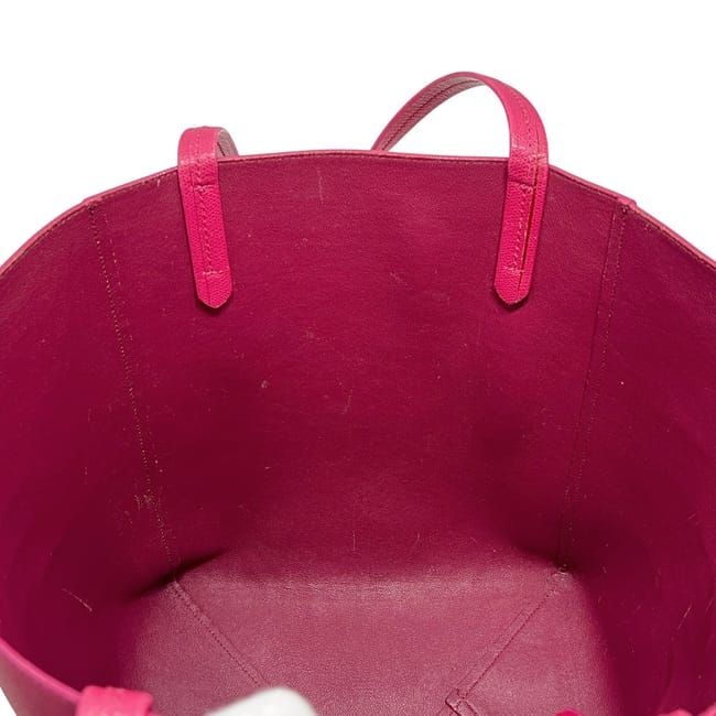 Celine Tote Cabas Phantom Small Pink Large Leather Preowned