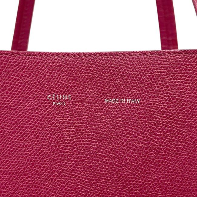 Celine Tote Cabas Phantom Small Pink Large Leather Preowned