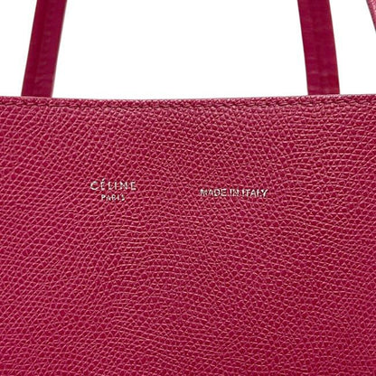 Celine Tote Cabas Phantom Small Pink Large Leather Preowned