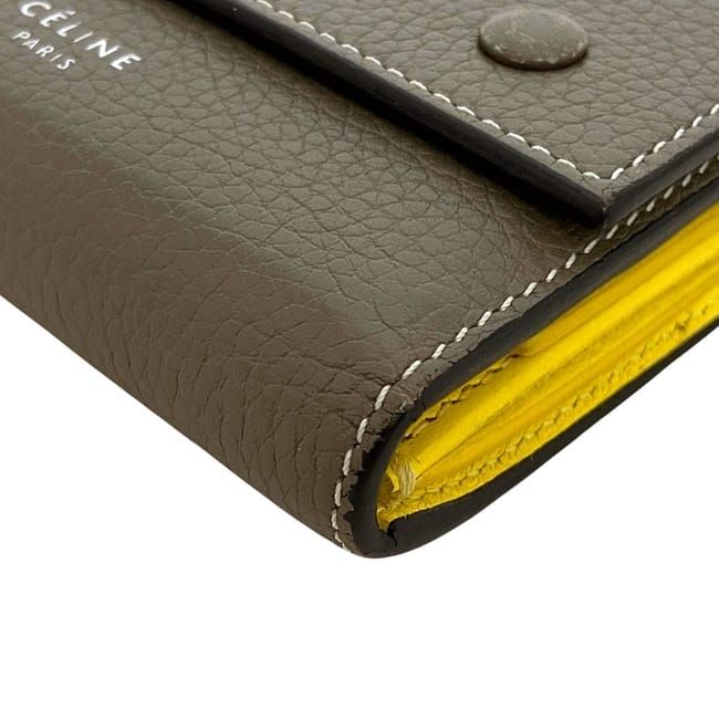 Celine Trifold Wallet Small Trifold Wallet Gray