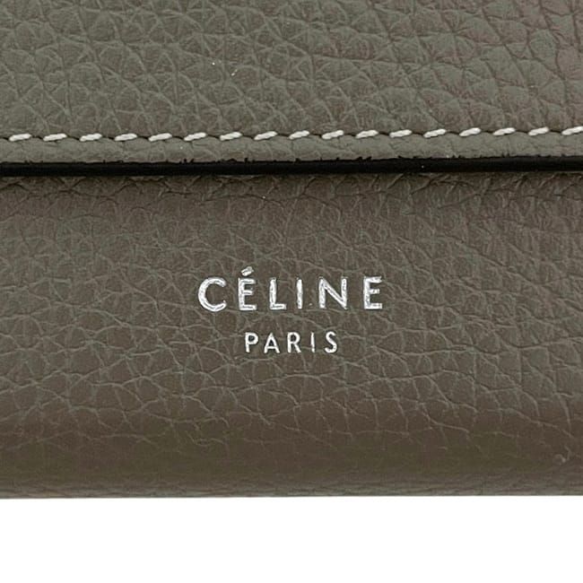 Celine Trifold Wallet Small Trifold Wallet Gray